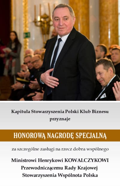 Minister Henryk Kowalczyk